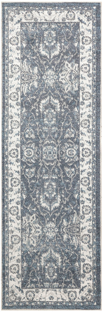 Nourison Astra Slate Pet Friendly Machine Washable Rug - 2' x 6'