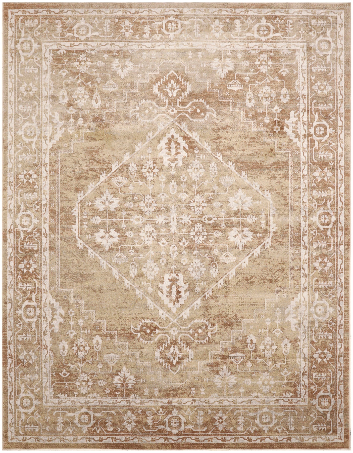 Nourison Astra Rust & Multicolor Pet Friendly Machine Washable Rug - Main