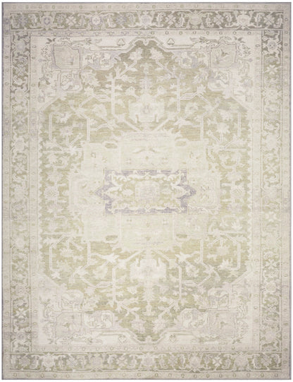 Nourison Vintage Green Machine Washable Rug - Main