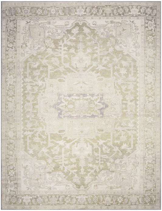 Nourison Vintage Green Machine Washable Rug - Main