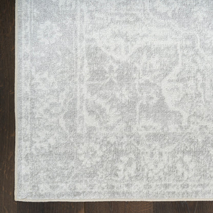 Nourison Astra Grey Pet Friendly Machine Washable Rug - Corner
