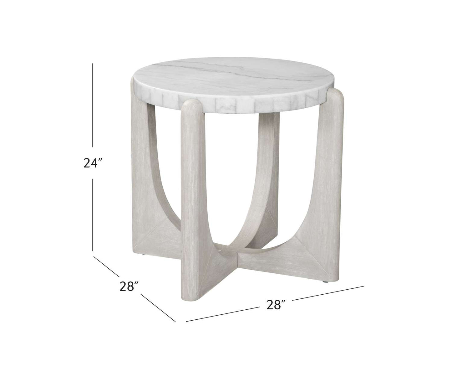 Gavin End Table - Dimensional