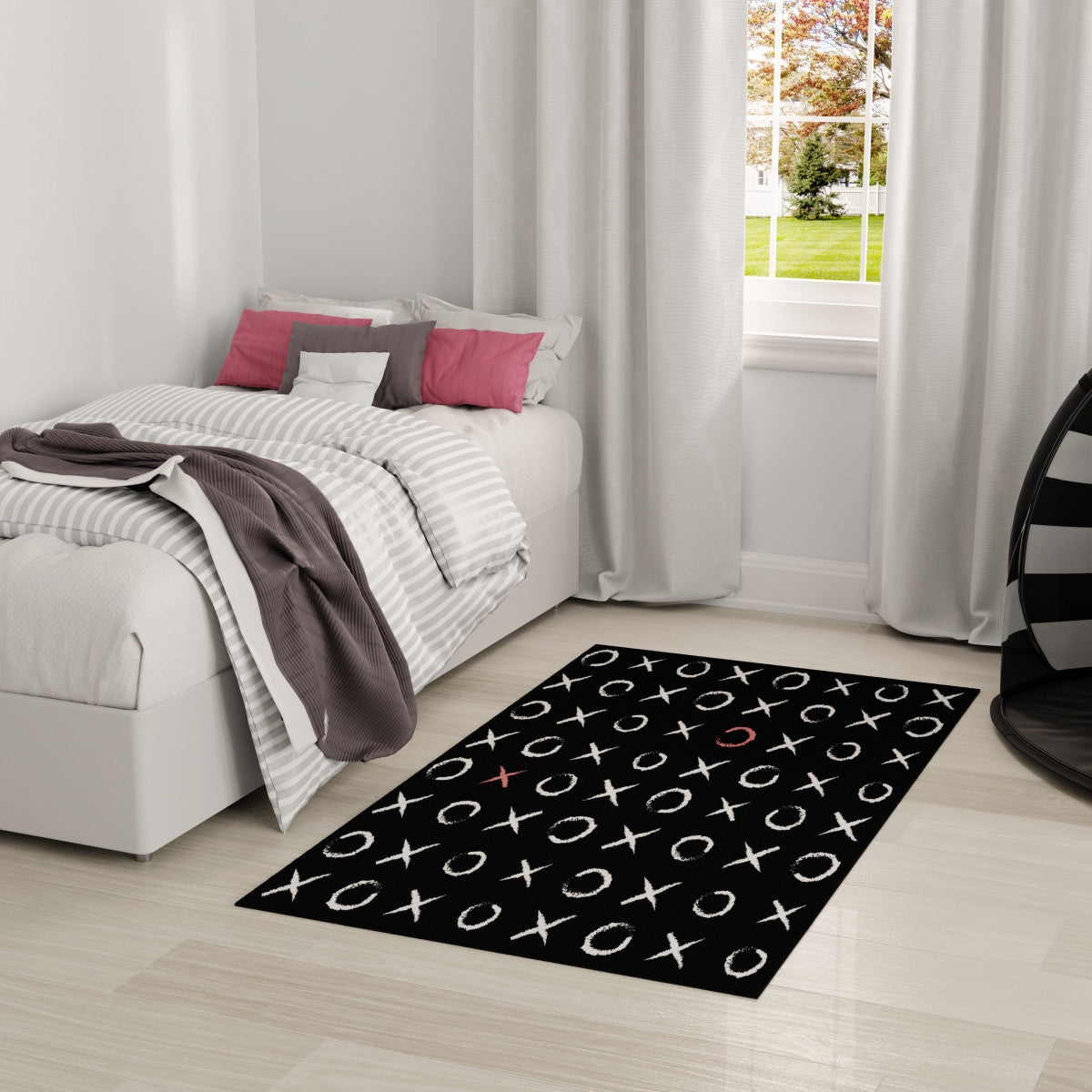 Nourison Imagination Black Machine Washable Rug - Room Scene