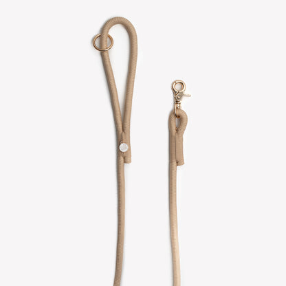 Braided Rope Leash - Tan