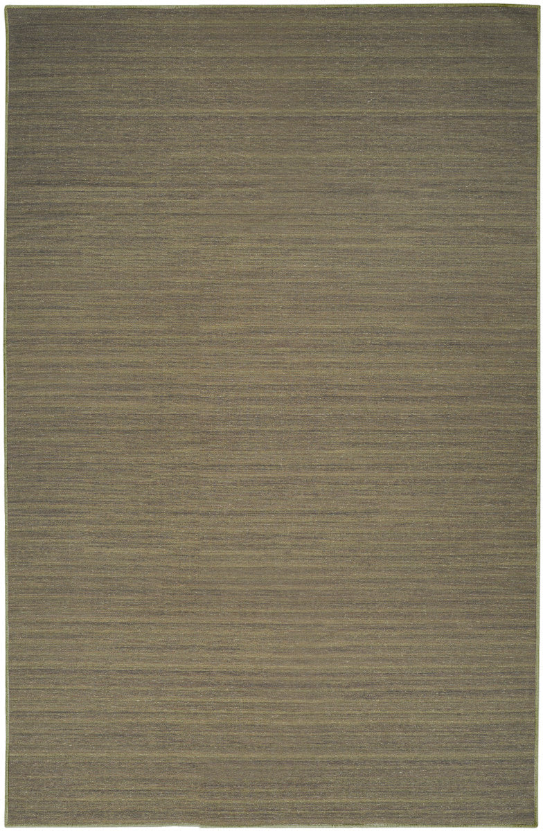 Nourison Essentials Loom Woven Green Machine Washable Rug - 5'3" x 7'3"