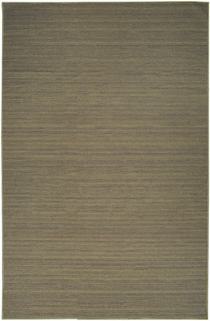 Nourison Essentials Loom Woven Green Machine Washable Rug - 5'3" x 7'3"