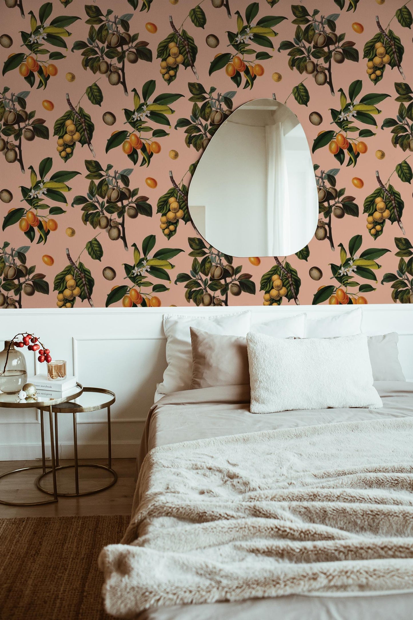 Vintage Orchard Wallpaper - Peach