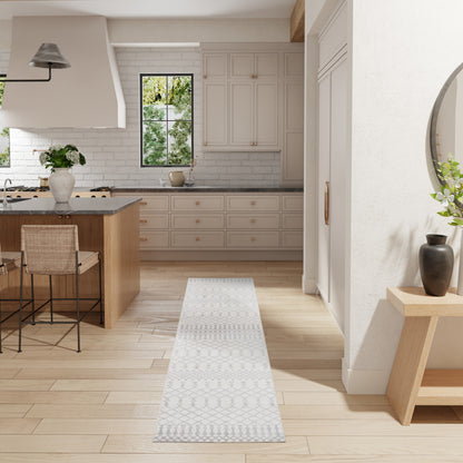 Nourison Astra Ivory Pet Friendly Machine Washable Rug - Room Scene