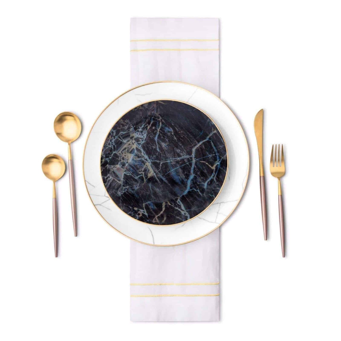 Carrara Marble Dinnerware Set - 16 Piece Set