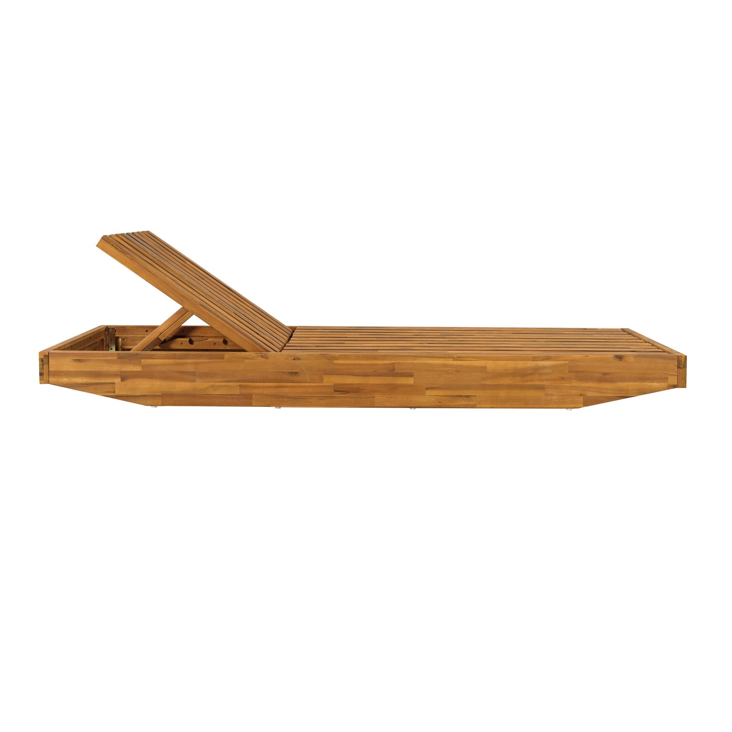Acacia Wood Outdoor Chaise Lounge
