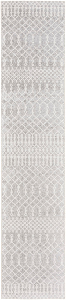 Nourison Astra Grey Pet Friendly Machine Washable Rug - 2'2" x 8'