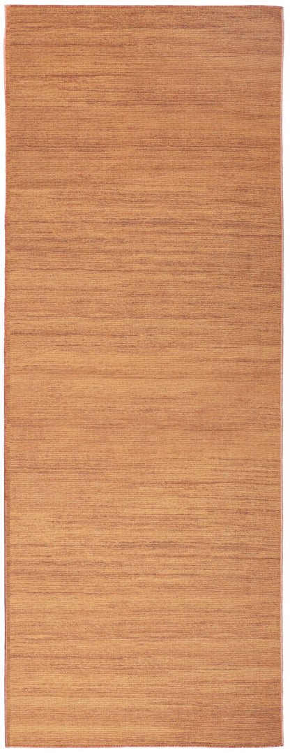 Nourison Essentials Loom Woven Copper Machine Washable Rug - 2'2" x 8'