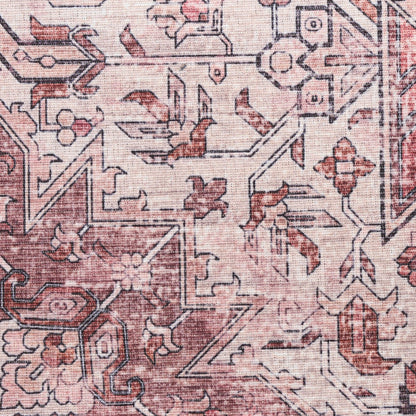 Nourison Red Machine Washable Rug - Swatch