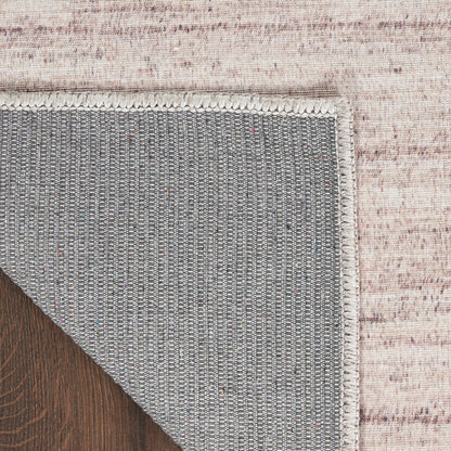 Nourison Essentials Loom Woven Ivory & Mocha Machine Washable Rug - Corner