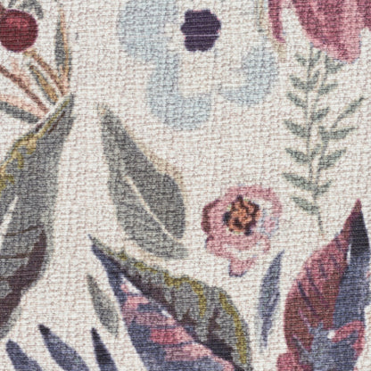 Nourison Ivory & Pink Machine Washable Rug - Swatch