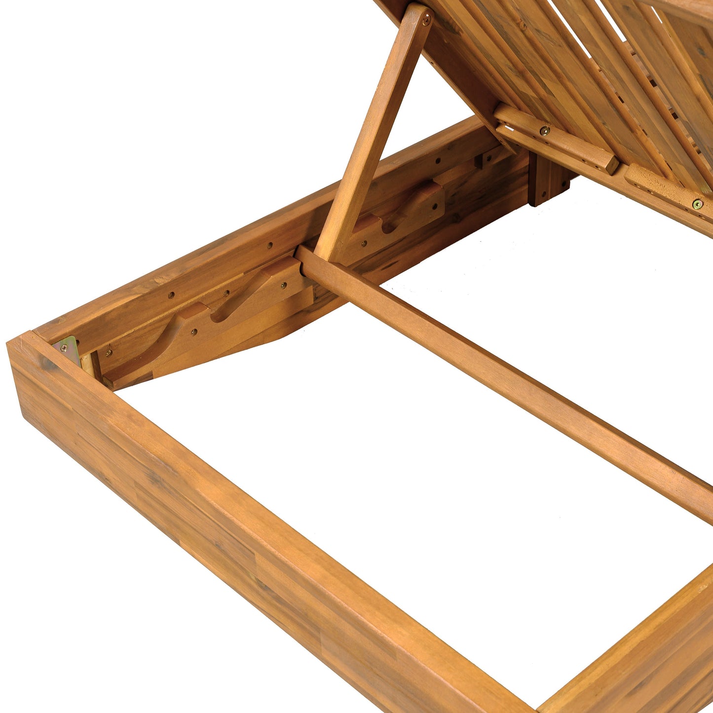 Acacia Wood Outdoor Chaise Lounge
