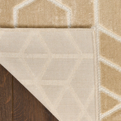 Nourison Charm Beige & Ivory Pet Friendly Machine Washable Rug - Corner