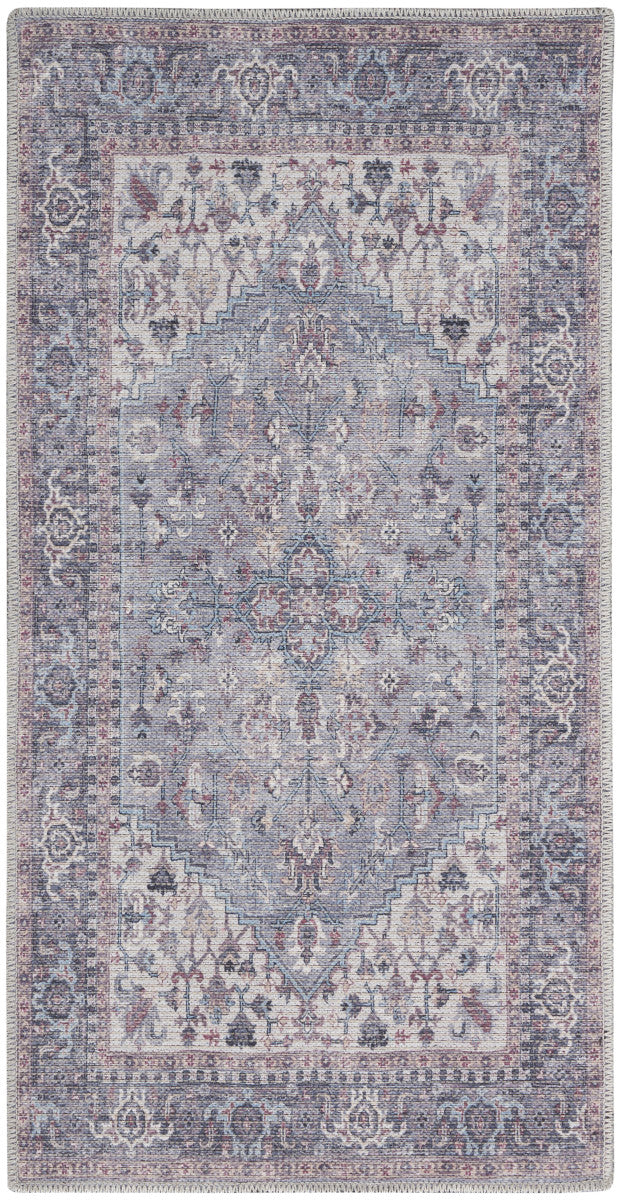 Nourison New Concept Grey Machine Washable Rug - 3' x 5'