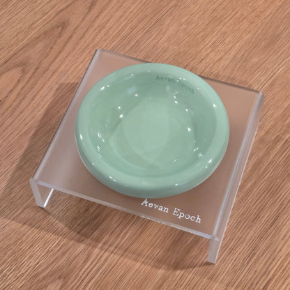 Aevan Epoch Frosted Acrylic Pet Bowl Stand
