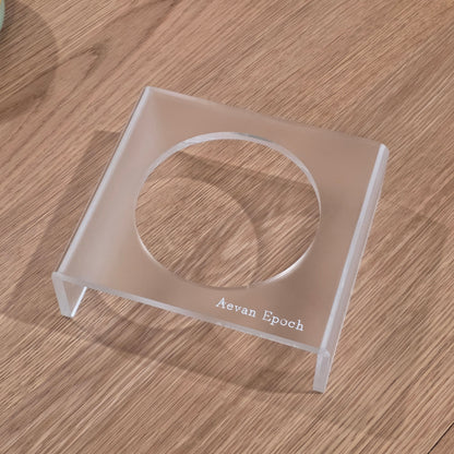 Aevan Epoch Frosted Acrylic Pet Bowl Stand