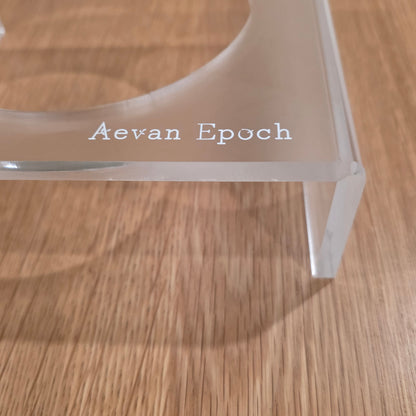 Aevan Epoch Frosted Acrylic Pet Bowl Stand