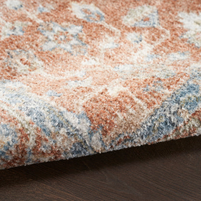 Nourison Astra Denim & Multicolor Pet Friendly Machine Washable Rug - Texture