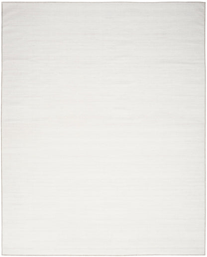 Nourison Essentials Loom Woven Ivory & Grey Machine Washable Rug - Main