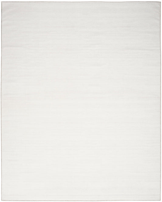 Nourison Essentials Loom Woven Ivory & Grey Machine Washable Rug - Main