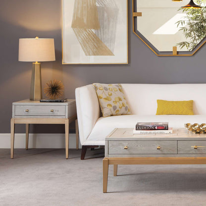 Perrine Wood Rectangular End Table - Room Scene