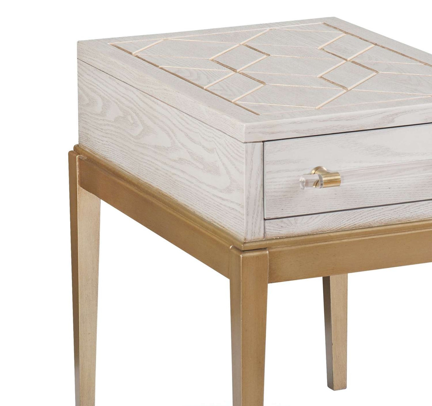 Perrine White Accent Table - Additional