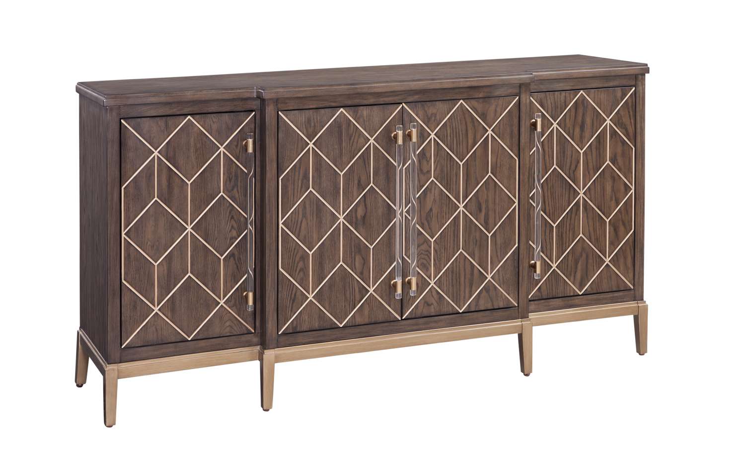 Perrine Brown Oak Server - Angle