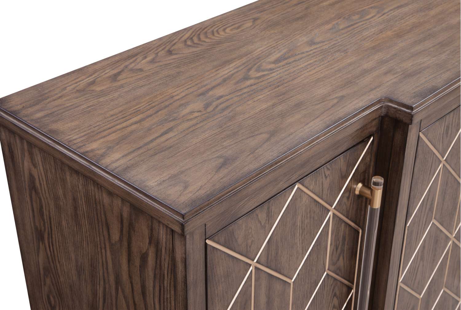 Perrine Brown Oak Server - Detail