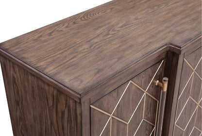 Perrine Brown Oak Server - Detail