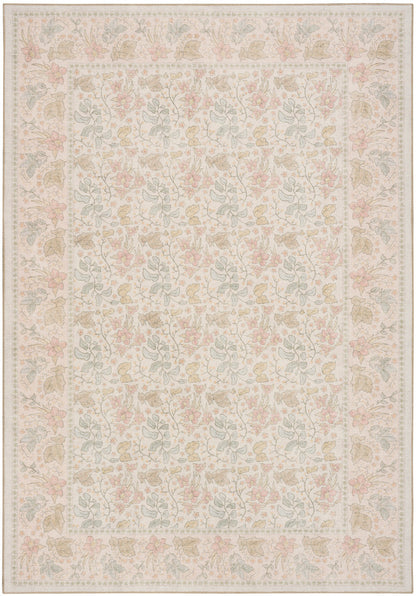 Nourison Botanical Beige & Multicolor Machine Washable Rug - 5' x 7'
