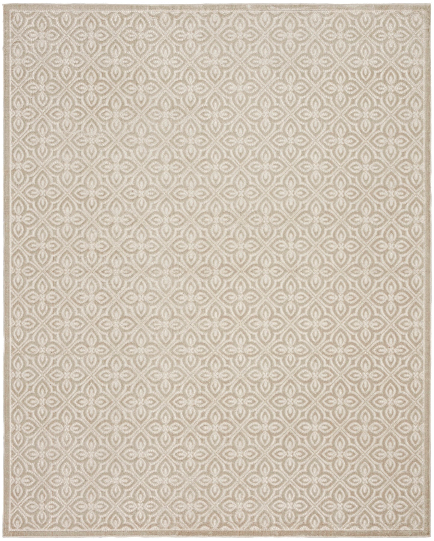 Nourison Charm Silver & Ivory Pet Friendly Machine Washable Rug - Main