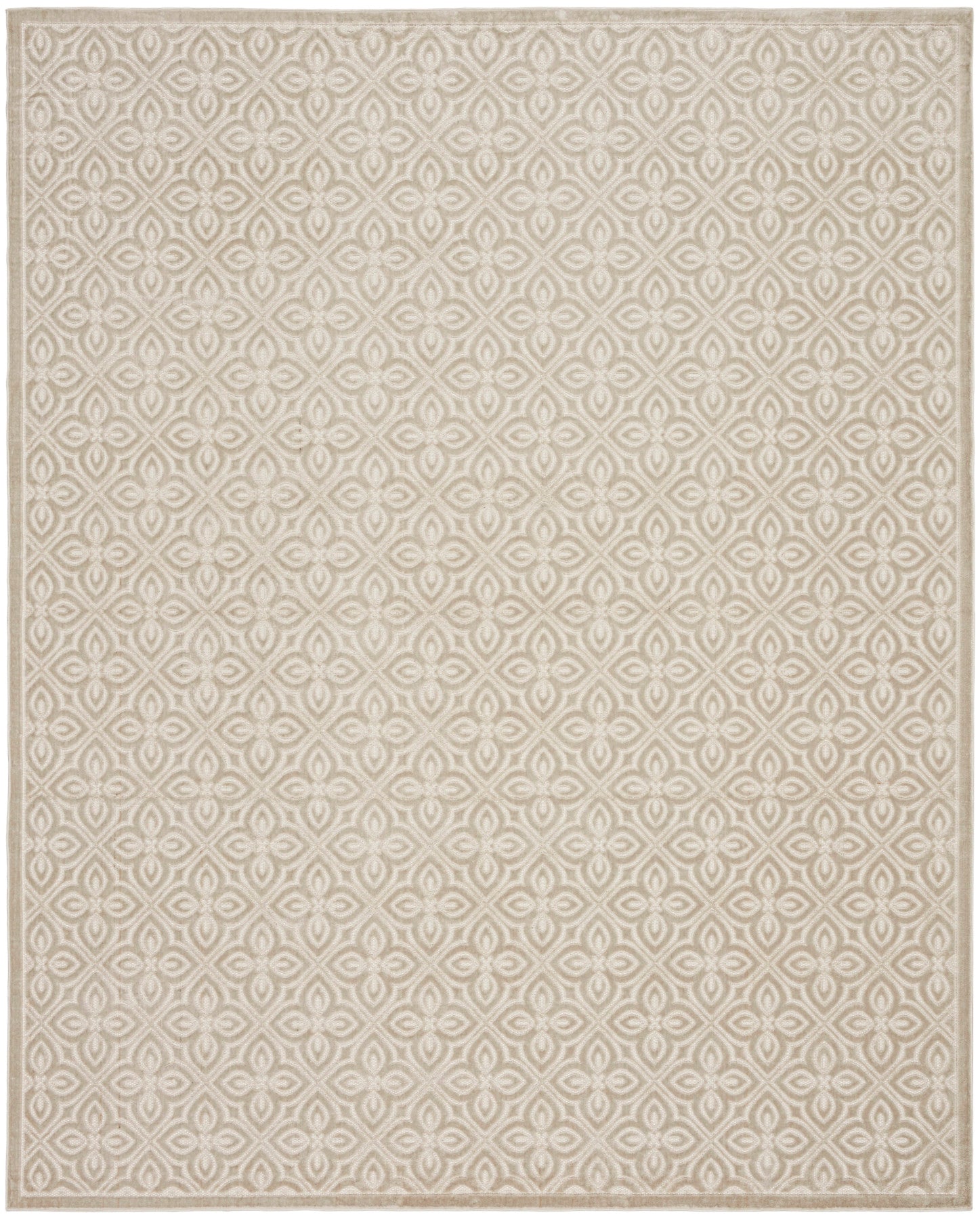 Nourison Charm Silver & Ivory Pet Friendly Machine Washable Rug - Main