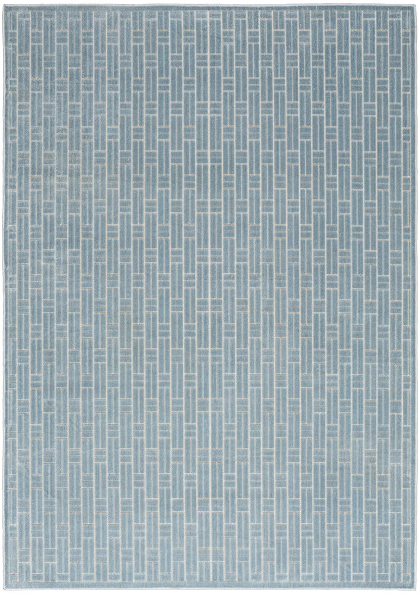 Nourison Charm Blue & Ivory Pet Friendly Machine Washable Rug - 5' x 7'