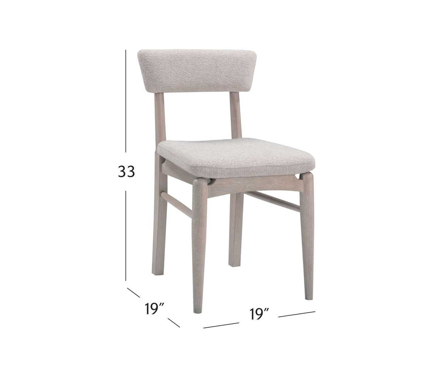 Horizons Dining Chair (Set of 2) - Dimensional