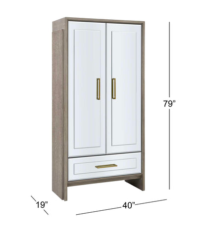 Lansing Tall Bar Cabinet - Dimensional
