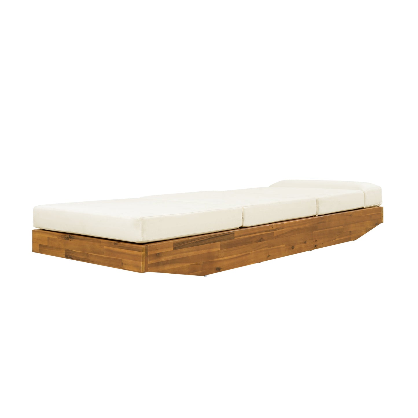 Acacia Wood Outdoor Chaise Lounge
