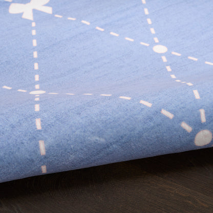 Nourison Imagination Blue Machine Washable Rug - Texture