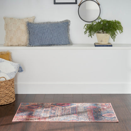 Nourison New Concept Multicolor Machine Washable Rug - Room Scene