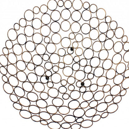 Bronze Metal Round Centerpiece Bowl