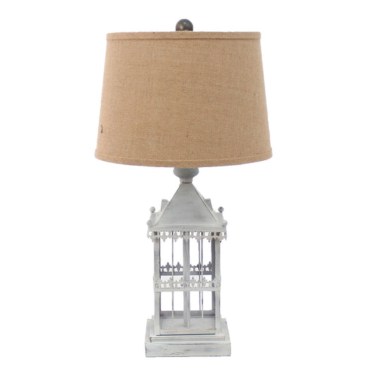 Gray Table Lamp