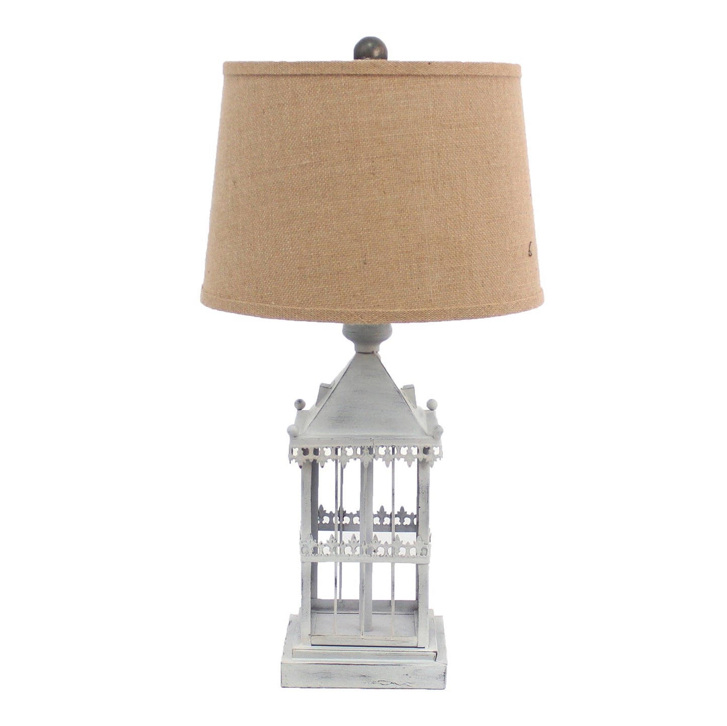 Gray Table Lamp
