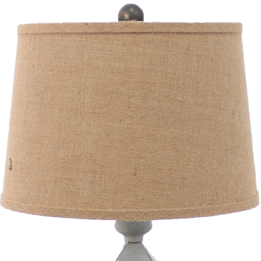 Gray Table Lamp