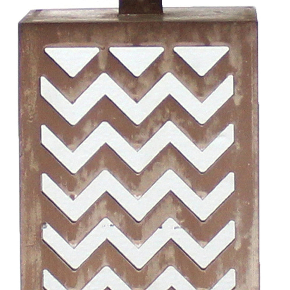 Tan Mirror Table Lamp
