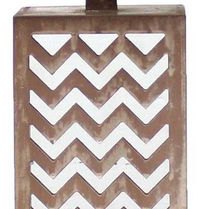 Tan Mirror Table Lamp