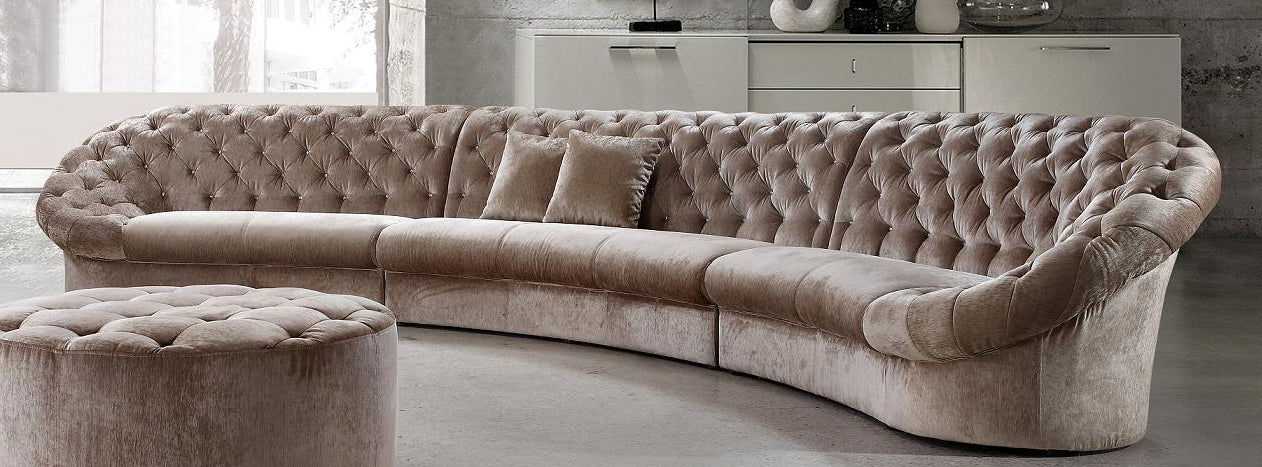 Velour Sectional