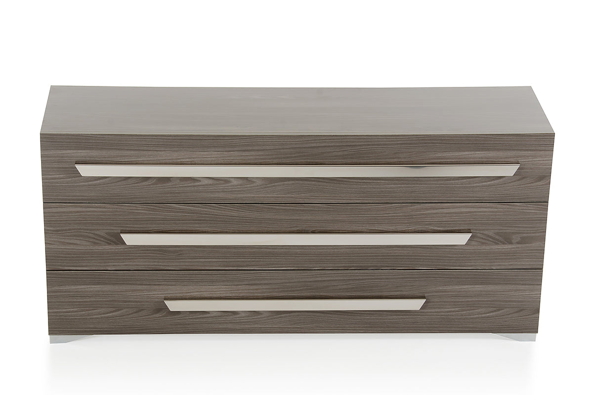 Brown Solid Wood Live Edge 5-Drawer Standard Chest